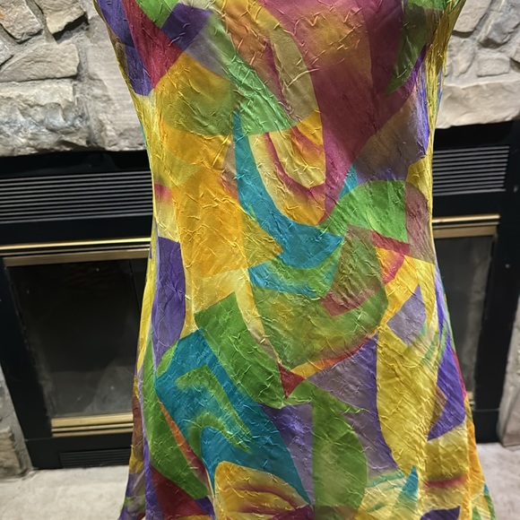 Future Design Retro Dress - Size Medium - Bold Abstract Multicolor Vintage - Picture 3 of 7
